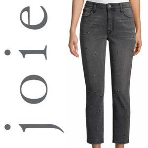 Joie Pereh Studded Denim NWT Washed Onyx Size 29